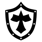 Cross Shield SVG Icon